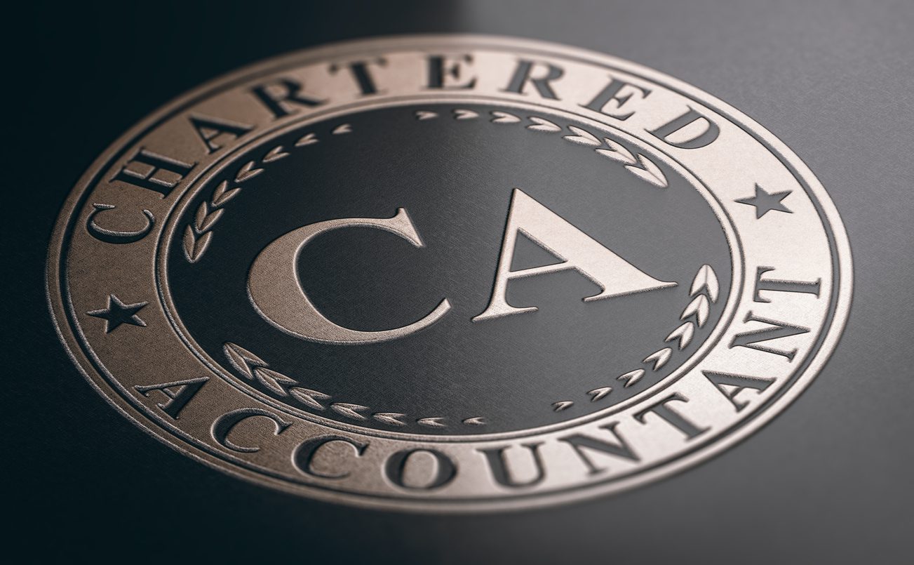 Stamped Chartered Accountant (CA) imgae.